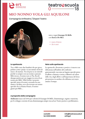 Festival delle valli inganue - Teatro per ragazzi - Mio nonno vola gli aquiloni